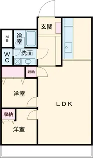 取手中央ハイツ【407号室】の間取り