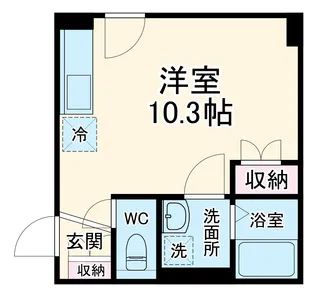 ヴィラシャルマン【102号室】の間取り
