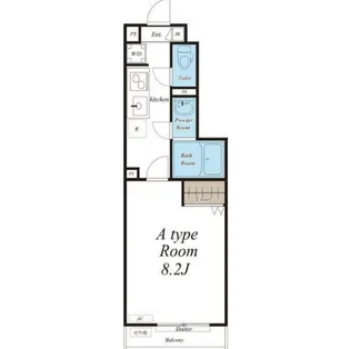 リブリ・シャドゥール【1階】の間取り