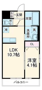 リコルテ橋本【1階】の間取り