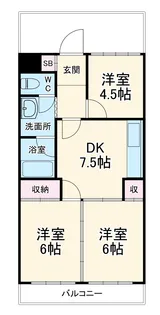 薫荘コーポ【3階】の間取り