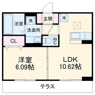 プラシードK【2階】の間取り