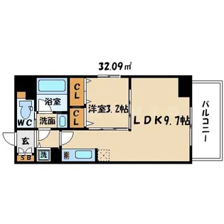 LC北浜【13階】の間取り