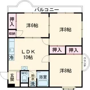 コーポ安井【02030号室】の間取り