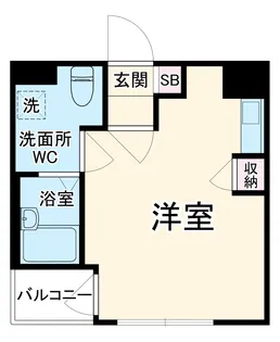 ファーストプレイスCQレジデンス梶ヶ谷駅前【3階】の間取り