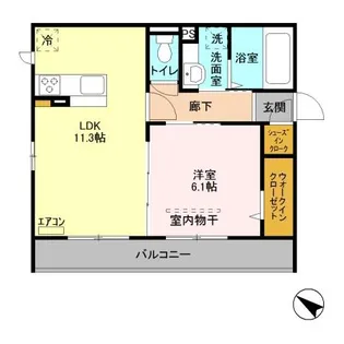 ホワイトコーストポロ【3階】の間取り