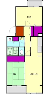 コーポレート本厚木【3階】の間取り