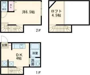ハーミットクラブハウス久我山【1階】の間取り