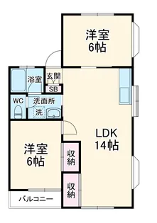 ロイヤル流山【1階】の間取り
