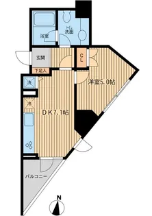 KDXレジデンス千駄木【8階】の間取り