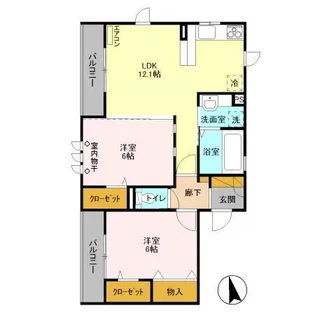 ピアチェーレⅠ【3階】の間取り