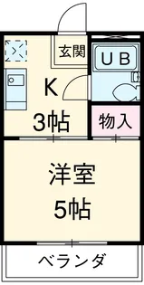 新富ハウス【302号室】の間取り