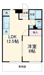 グリーンパーク鳴海【102号室】の間取り