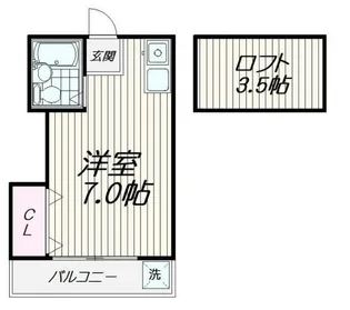 CASA滝王子【203号室】の間取り