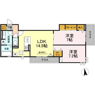 Yokoi House Ⅹ【1階】の間取り