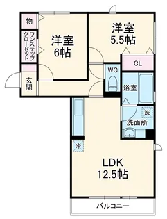 ヘリオス吉川美南 ポセイドン【3階】の間取り