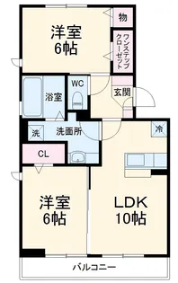 ヘリオス吉川美南 ゼウス【1階】の間取り