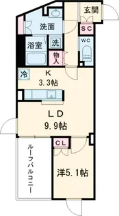 GRANPASEO成城学園前【5階】の間取り