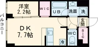 クレストコート東日暮里【2階】の間取り