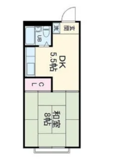 オガワハイツ【1階】の間取り