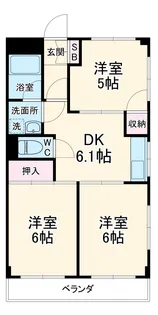 ニューオカダパールマンション【2階】の間取り