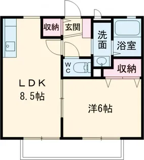 メゾンドアベニュー Ⅱ【1階】の間取り