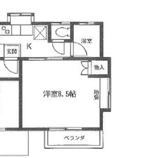 パークサイドハイツ【202号室】の間取り