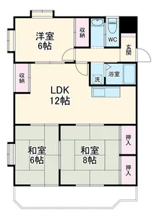 エクセルヤマヒロ【3C号室】の間取り