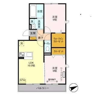 プランタン彩【2階】の間取り