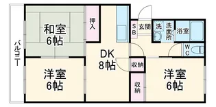 サンセゾン豊隆【103号室】の間取り