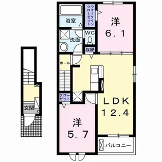 ルラシオン【2階】の間取り