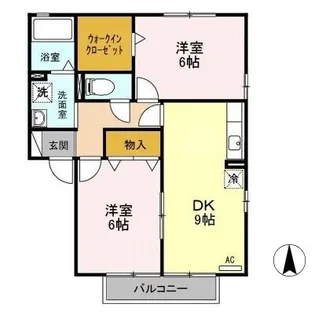 グランデ・カノン【2階】の間取り