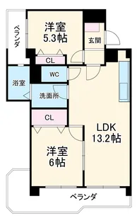 メゾン野並【501号室】の間取り
