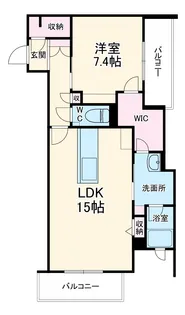 HIGH LINE PARK(ハイラインパーク)B棟【B402号室】の間取り