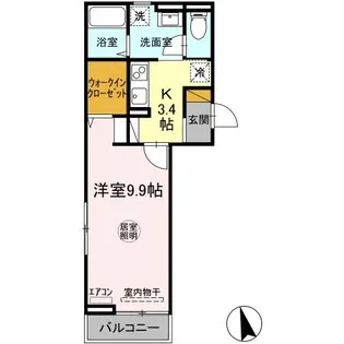 グランセレスタ B【2階】の間取り