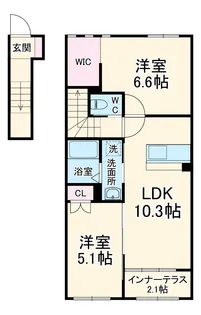 サン アスリート【2階】の間取り