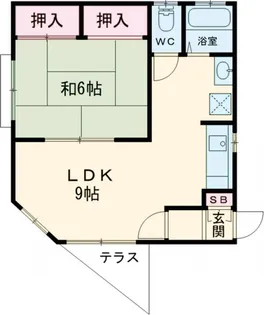 第二はつみ荘【1階】の間取り