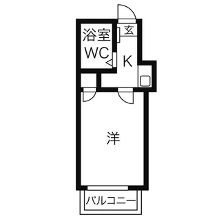 レオパレス八田第9【202号室】の間取り