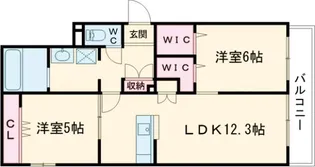 Albero8【101号室】の間取り