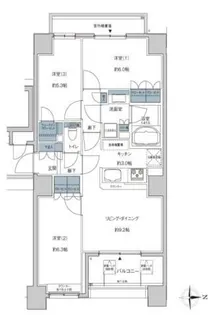 プレシス八王子【14階】の間取り