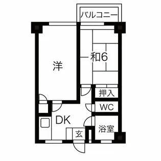 宝第一スカイハイツ【3階】の間取り