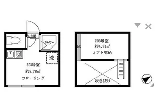 フェリスメリー【1階】の間取り