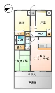 ガーデンハイム【1階】の間取り