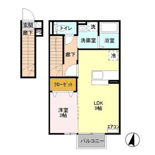 メゾン・ド・レトワール【2階】の間取り