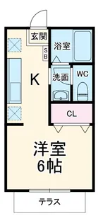 サンシティ岩原【108号室】の間取り