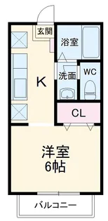 サンシティ岩原【207号室】の間取り