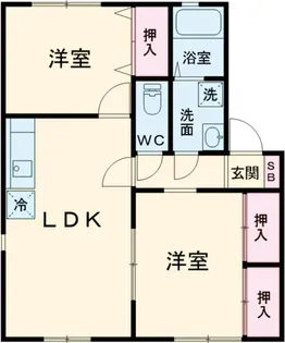 ノーウェアハイツ【B102号室】の間取り