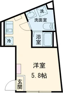 パークサイド戸越公園【401号室】の間取り