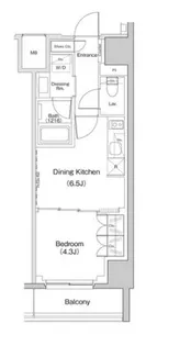 ザ・パークハビオ東長崎【8階】の間取り