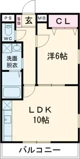 エス・コート一条【2階】の間取り